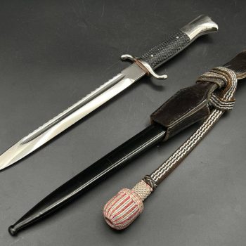 Parade dagger of the fire brigade, 1933 model saw back  Brand mark  