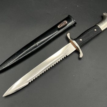 Parade dagger of the fire brigade, 1933 model saw back [A. Ziegler] Brand mark  