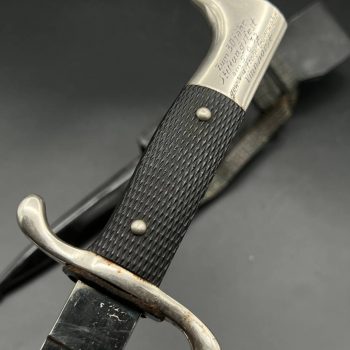 Parade dagger of the fire brigade, 1933 model saw back [Unidentified manufacturer]   Personalised