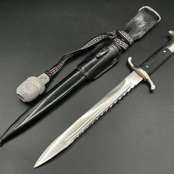 Parade dagger of the fire brigade, 1933 model saw back [Carl Eickhorn] Brand mark 