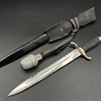 Parade dagger of the fire brigade, 1933 model saw back [Carl Eickhorn] Brand mark 