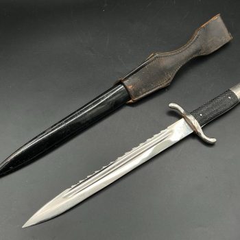 Parade dagger of the fire brigade, 1933 model saw back [Carl Eickhorn] Brand mark 