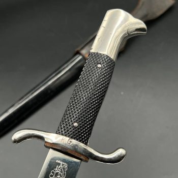 Parade dagger of the fire brigade, 1933 model saw back [Carl Eickhorn] Brand mark 