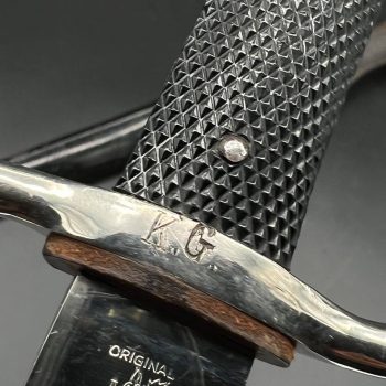 Parade dagger of the fire brigade, 1933 model saw back [Carl Eickhorn] Brand mark 