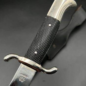 Parade dagger of the fire brigade, 1933 model saw back [Gustav Spitzer] Brand mark  