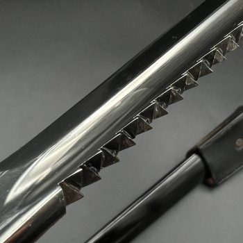 Parade dagger of the fire brigade, 1933 model saw back [Gustav Spitzer] Brand mark  