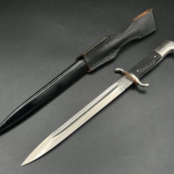 Parade dagger of the fire brigade, 1933 model saw back [Ernst Pack & Sohne] Brand mark 