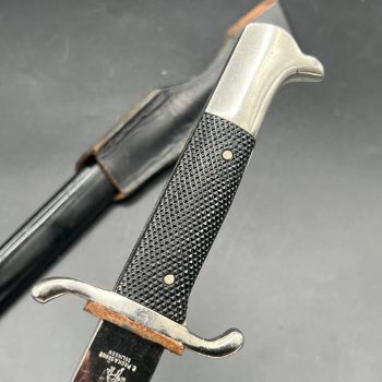 Parade dagger of the fire brigade, 1933 model saw back [Ernst Pack & Sohne] Brand mark 