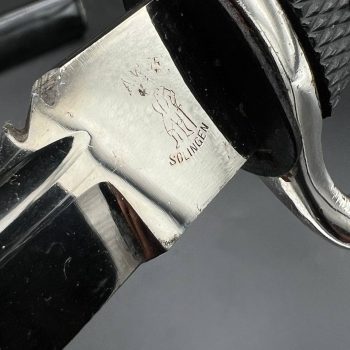 Parade dagger of the fire brigade, 1933 model saw back [Anton Wingen Jr.] Brand mark  