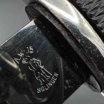 Parade dagger of the fire brigade, 1933 model saw back [Anton Wingen Jr.] Brand mark  