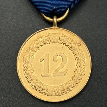 12-Year Long Service Award with an imperial eagle clasp for the Army and Navy   