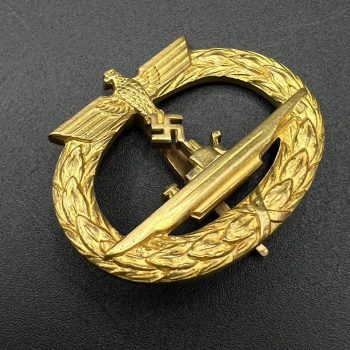 U-Boat War Badge [Schwerin] Buntmetall  Rare type