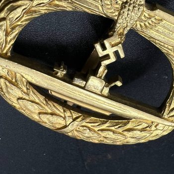 U-Boat War Badge [Schwerin] Buntmetall  Rare type