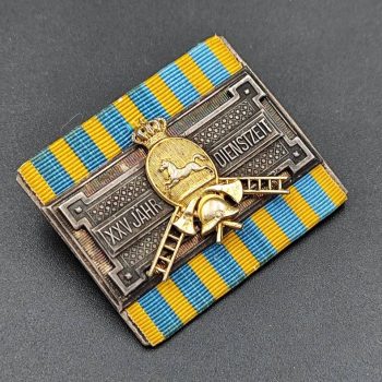 25-Year Long Service Award in the fire service. Duchy of Brunswick Sample from 1887–1918   