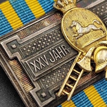 25-Year Long Service Award in the fire service. Duchy of Brunswick Sample from 1887–1918   