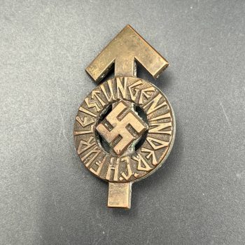   Sport Badge of HJ model 1934 in bronze   [STEINHAUER & LÜCK]  RZM code: М 1/63 Numbered - 195776