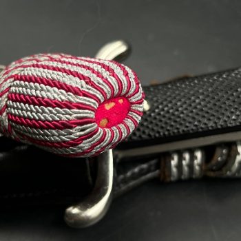 Parade dagger of the fire brigade, 1933 model saw back [Robi Klaas] Brand mark 