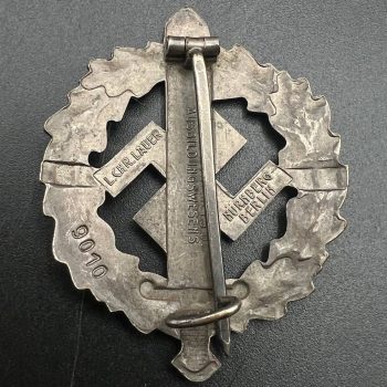  SA Sports Badge model 1933 in bronze   [L. CHR. LAUER]  Numbered - 9010