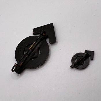   Sport Badge of HJ model 1934 in black   [BERG & NOLTE A.G.]  RZM code: М 1/36 Set with dress miniature. Numbered - 32476