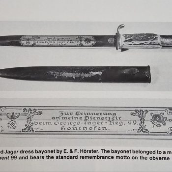 Etched Bayonet [E. & F. Horster]   [Jäger type] 