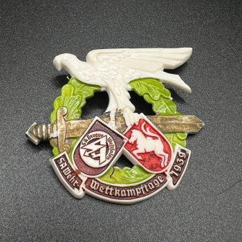 SA Group Westphalia Competition Badge 1939 Wächtler & Lange, Mittweida, RZM M1/67