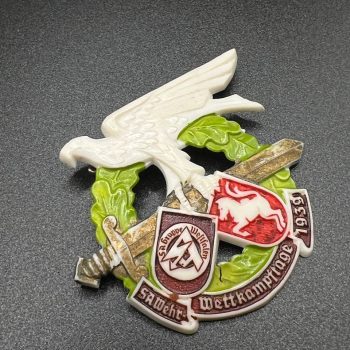 SA Group Westphalia Competition Badge 1939 Wächtler & Lange, Mittweida, RZM M1/67