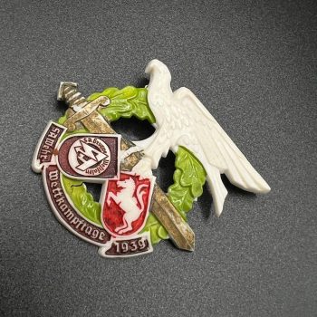 SA Group Westphalia Competition Badge 1939 Wächtler & Lange, Mittweida, RZM M1/67