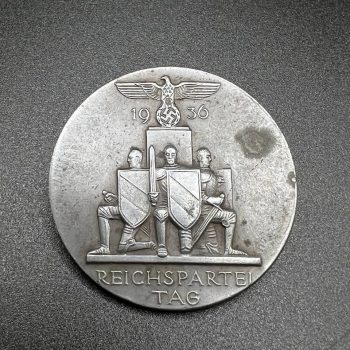 Commemorative Badge “Reich Party Day” (Reichsparteitag, Nuremberg) 1936 B. A. L. M. Berger, Nürnberg