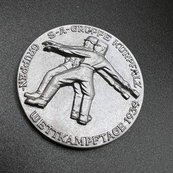 SA Group Kurpfalz Competition Badge “Gruppen-Wettkampftage” 1939 RZM M9/20, Walgo Kierspe