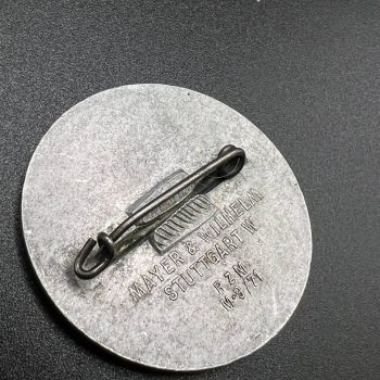 Kraft durch Freude (KdF- Strength Through Joy) Badge “Vacation Trips 1938 – Gau Württemberg-Hohenzollern” 1938 RZM M9/71, MAYER & WILHELM, Stuttgart W