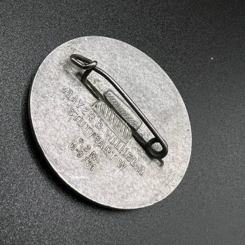 Kraft durch Freude (KdF- Strength Through Joy) Badge “Vacation Trips 1938 – Gau Württemberg-Hohenzollern” 1938 RZM M9/71, MAYER & WILHELM, Stuttgart W