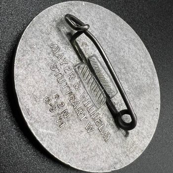 Kraft durch Freude (KdF- Strength Through Joy) Badge “Vacation Trips 1938 – Gau Württemberg-Hohenzollern” 1938 RZM M9/71, MAYER & WILHELM, Stuttgart W