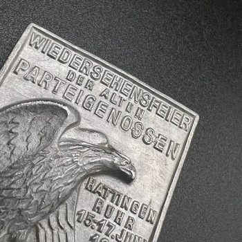 Badge “Reunion of Old Party Comrades, Hattingen/Ruhr, Gau Westphalia-South” 1935 R. Sieper & Söhne, Lüdenscheid
