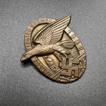 National Socialist Aviation Day Badge, Bremen. 1932  