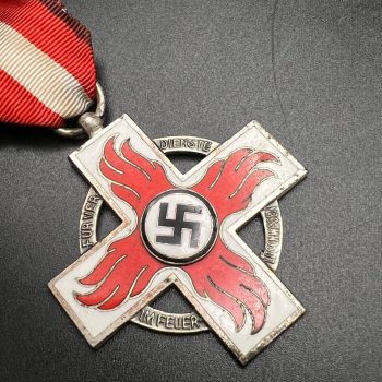 The Fire Service Honor Cross II class Sample from 1936 The Third Reich 