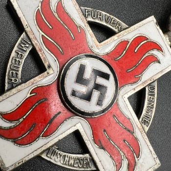 The Fire Service Honor Cross II class Sample from 1936 The Third Reich 
