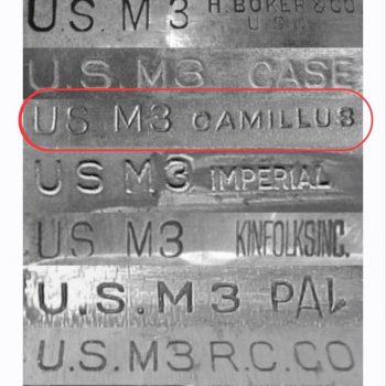 US M3 Fighting Knife Type 2, 1943  [Camillus]
