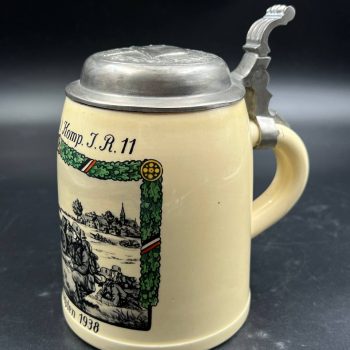 Beer Stein 14. (Pz.-Abw.) Komp J.R. 11, 1938 