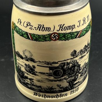 Beer Stein 14. (Pz.-Abw.) Komp J.R. 11, 1938 
