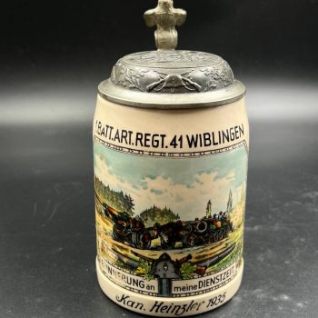Beer Stein 1. BATT. ART. REGT. 41 WIBLINGEN, 1935