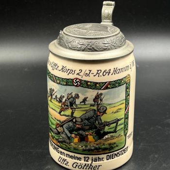 Beer Stein Uffz.-Korps 2. I.-R. 64 Hamm i. W.  [G. WIENINGER SÖHN, MÜNCHEN]