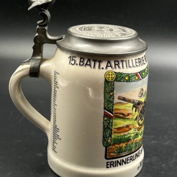 Beer Stein 15. BATT. ARTILLERIE REGIMENT ULM 1934 