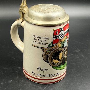 Beer Stein Pz. Abw. Abtlg. 10.  