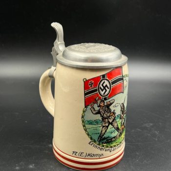 Beer Stein 17.(E.) Komp. J.R. 63 Eichstätt.  
