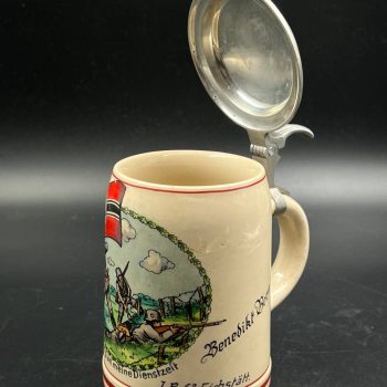 Beer Stein 17.(E.) Komp. J.R. 63 Eichstätt.  