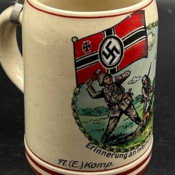 Beer Stein 17.(E.) Komp. J.R. 63 Eichstätt.  