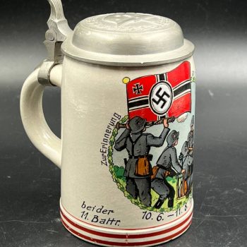 Beer Stein 11. Battr. Flak-Rgt. 5, München. 1937 