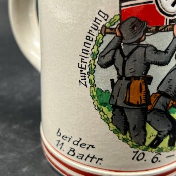 Beer Stein 11. Battr. Flak-Rgt. 5, München. 1937 