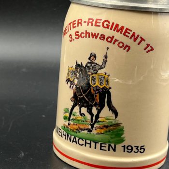 Beer Stein Reiter-Regiment 17, 3. Schwadron. Weihnachten. 1935 