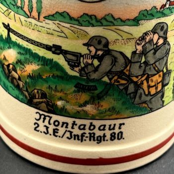Beer Stein 2. J.E./Inf.-Rgt. 80 Montabaur.  